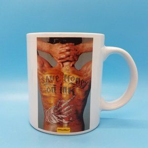 Refill Your Ink at Office Max Tattoo Coffee Mug Tea Cup 12oz Advertising Ceramic